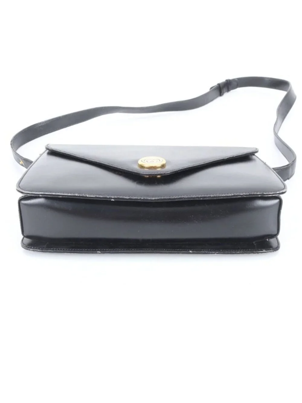 ★SOLD★ Gucci Vintage Leather 2-Way Shoulder Bag Crossbody Hand Black - Picture 5 of 10